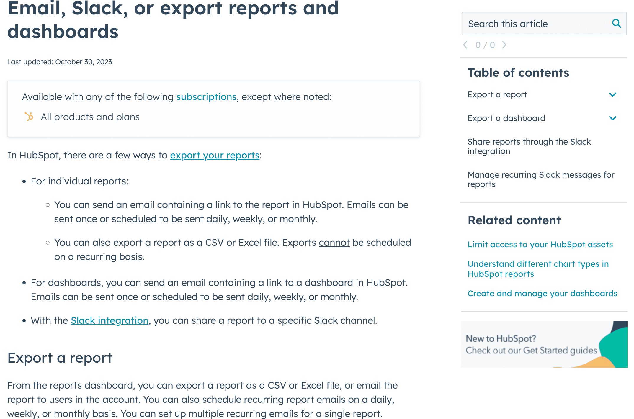 hubspot email reports for call tracking