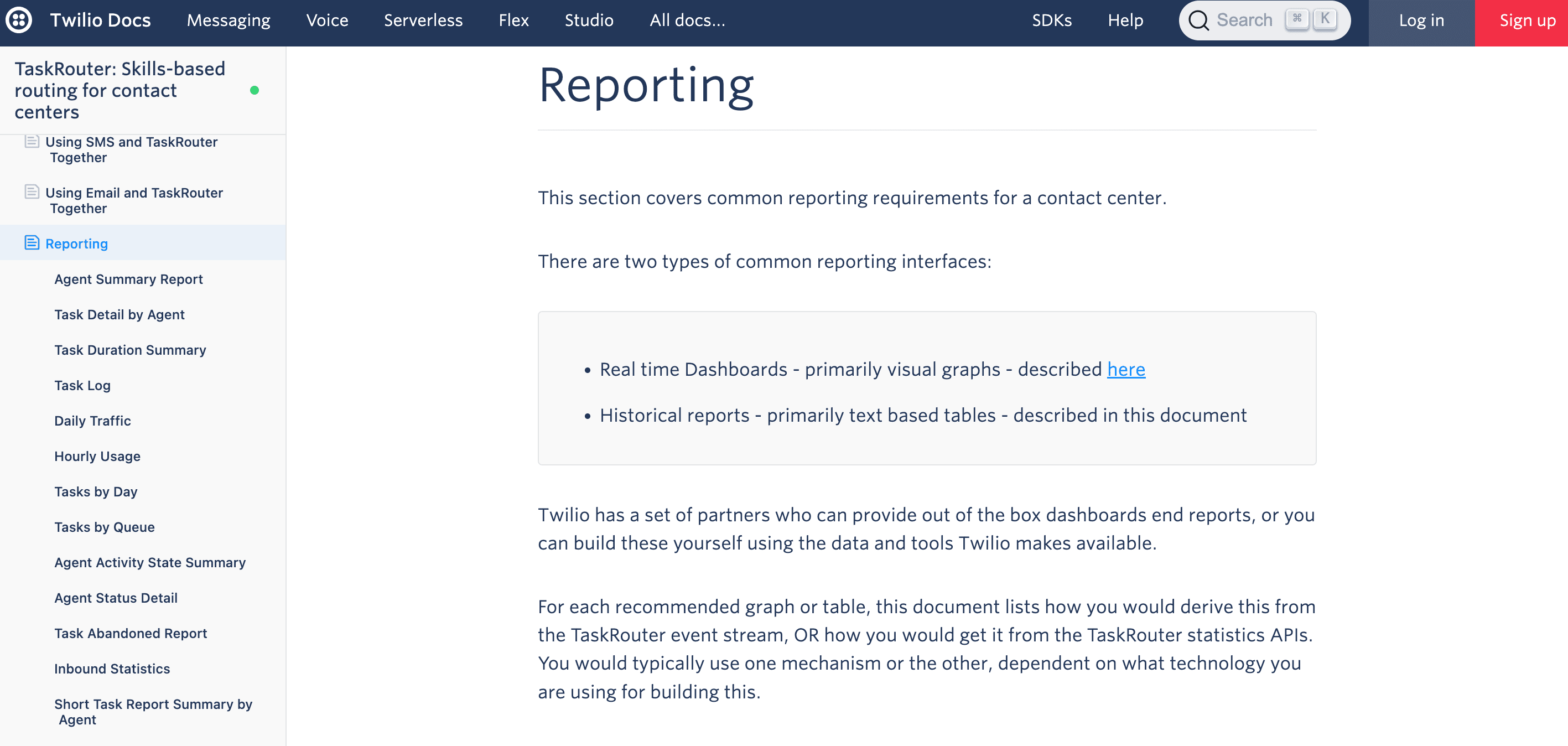 twilio reporting tool